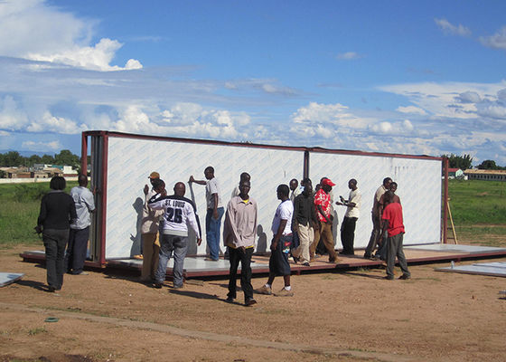 Riparo per le famiglie, alloggio di emergenza di emergenza portatile per l'isolamento della struttura di acciaio della sistemazione di emergenza