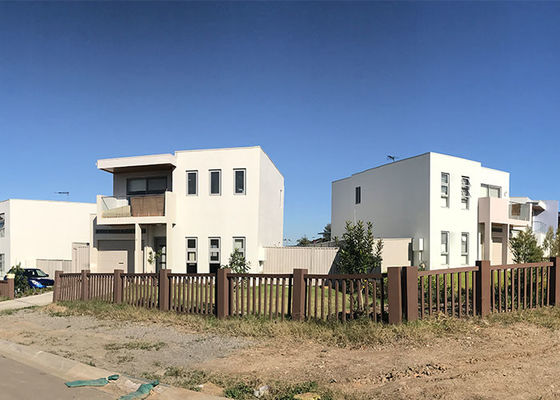 Disegno personalizzato e facile assemblaggio struttura in acciaio leggero case prefabbricate, ville e case cittadine