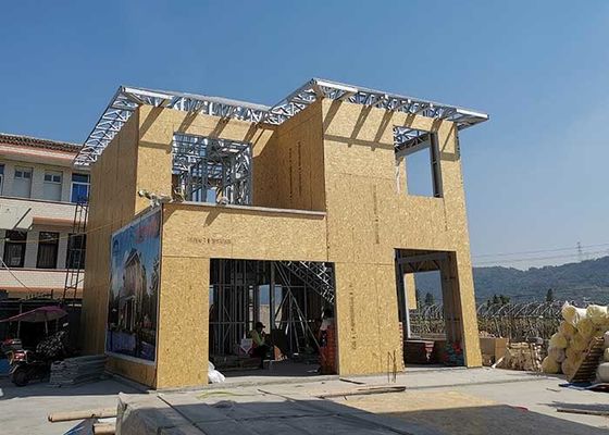 Villa prefabbricata di lusso con 3 camere da letto su due livelli | Casa a due piani con capriata in acciaio leggero