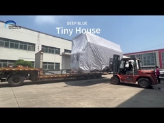 Case prefabbricate modulari con struttura in acciaio leggero su ruote in vendita