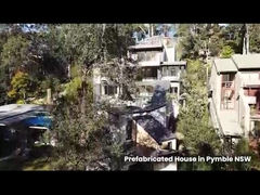 Casa prefabbricata con 2 camere da letto con dimensioni personalizzate e tetto con pannelli sandwich in EPS/lana di roccia/PU