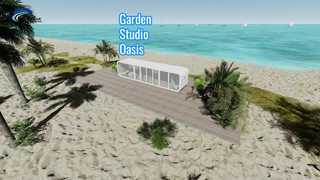 Stuido Chico Apple Cabin Hawa da giardino prefabbricato con struttura in acciaio leggero